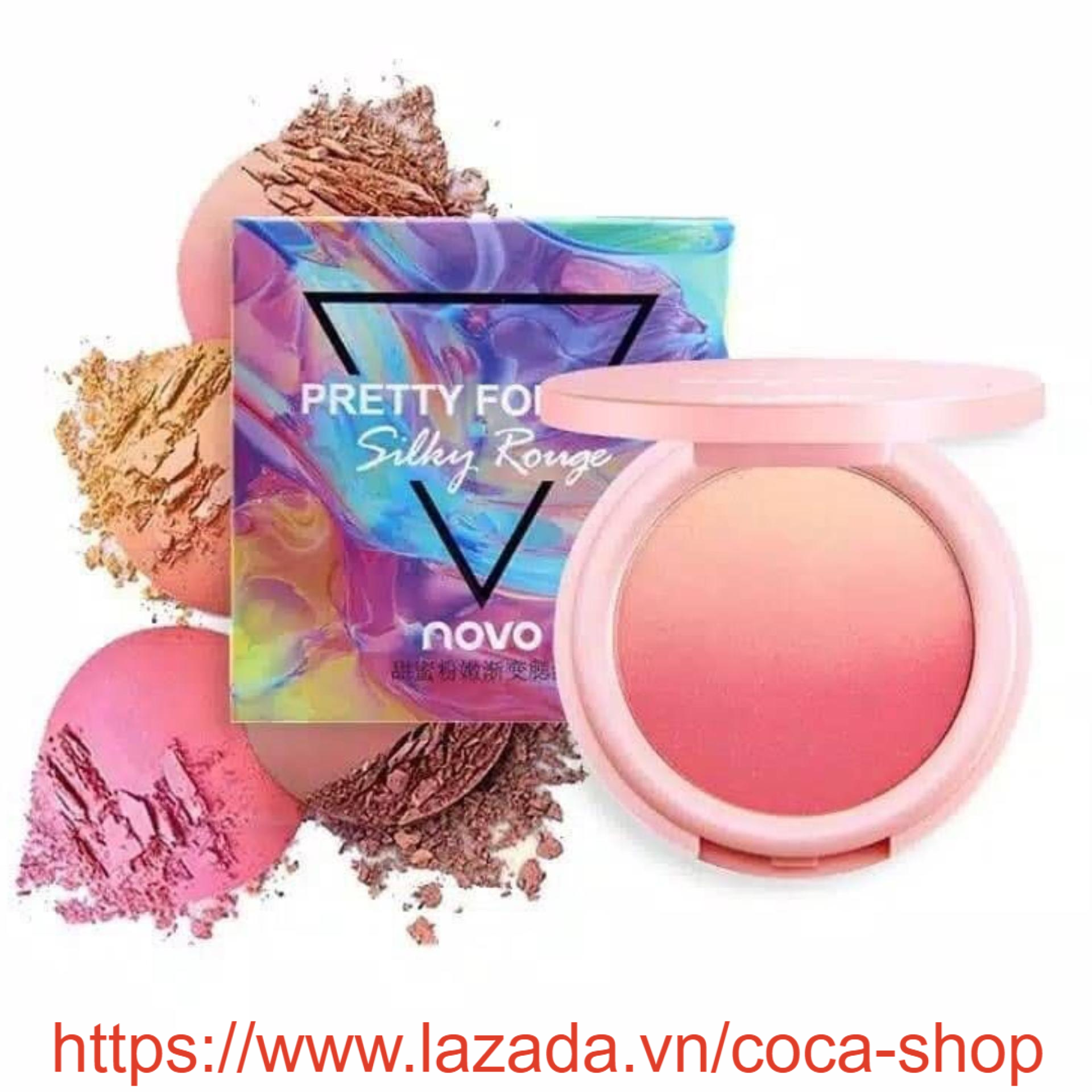 Phấn má hồng dạng loan novo pretty for you no.5259 12g siêu đẹp