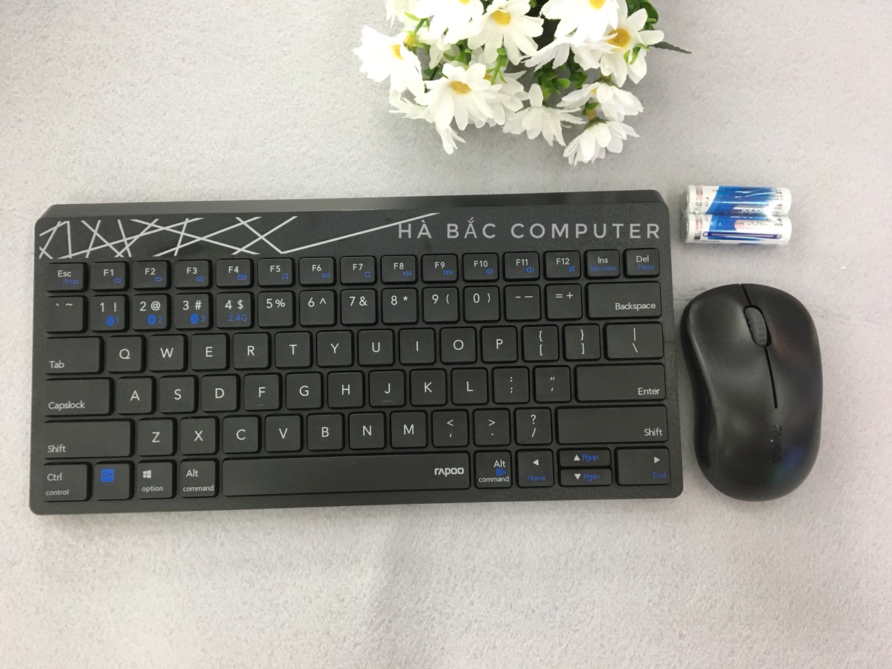 Bộ phím chuột không dây rapoo 8000m - bộ phím chuột bluetooth )