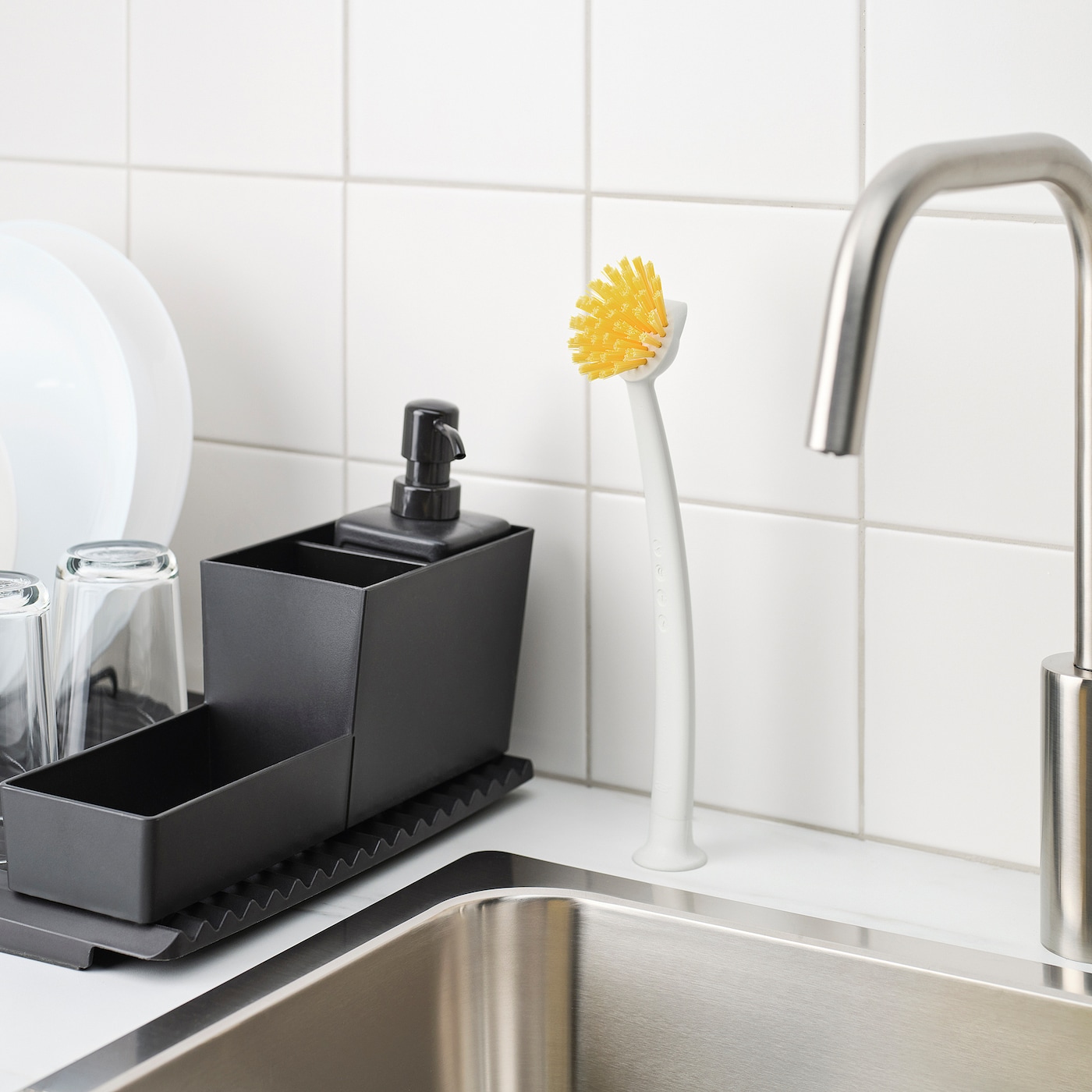 Chổi cọ xoong nồi rinnig ikea - trắng