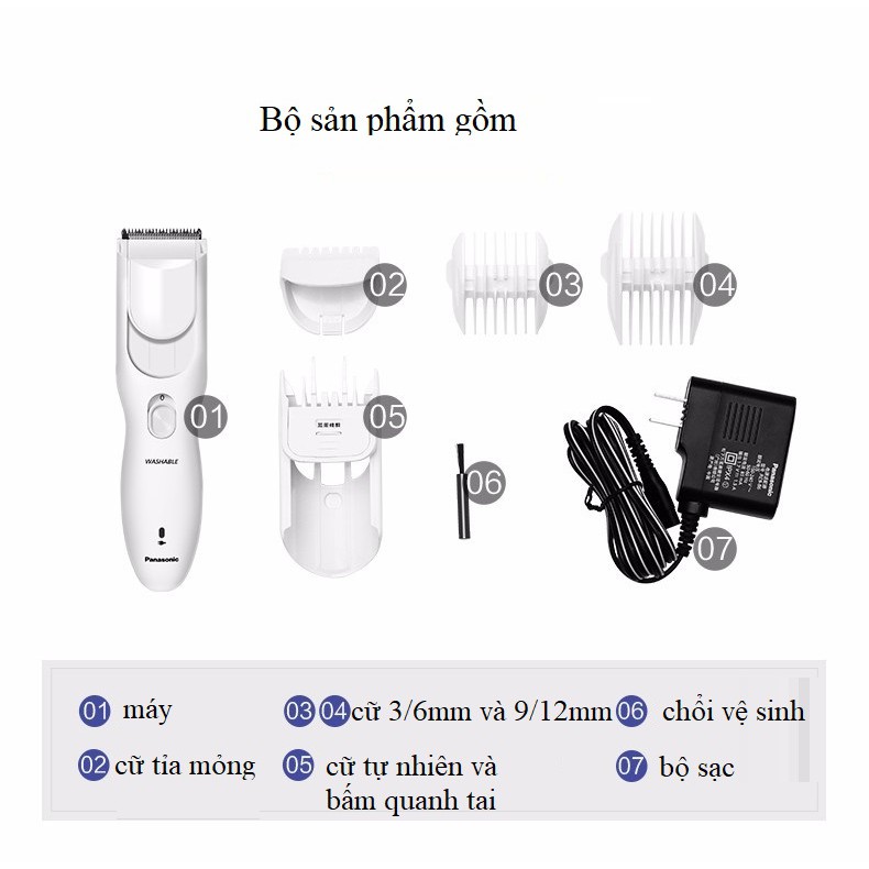 Tông đơ cắt tóc Panasonic ER-PGF40 dùng cho người lớn và trẻ em. Hàng nhập