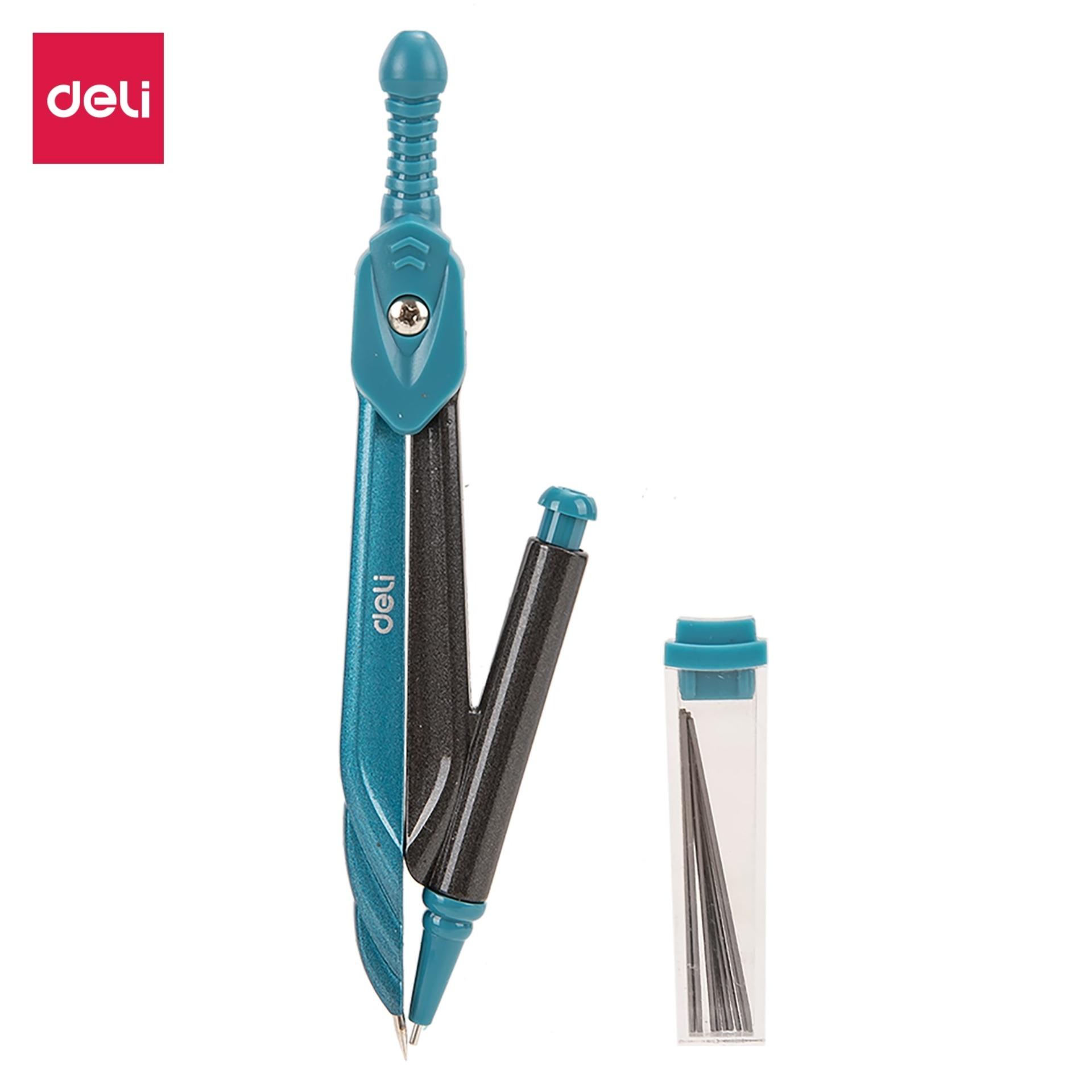 Deli compa 12.5cm hồng, xanh , xanh lá-1 cái eg20302