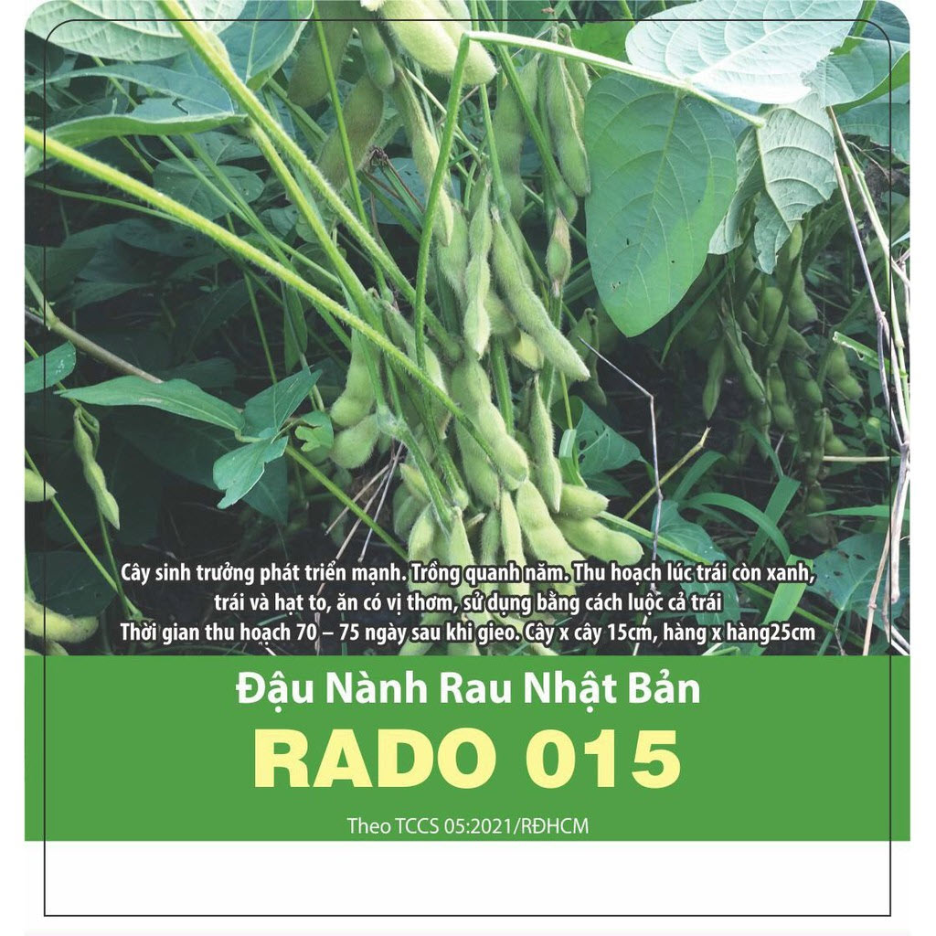 Hạt giống đậu nành rau Nhật Bản Rado 015 - gói 20g