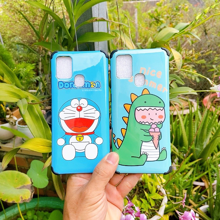 Ốp idm khủng long và doraemon samsung a21s