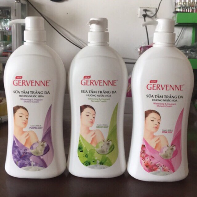 Sữa Tắm Trắng Da Gervenne 900g