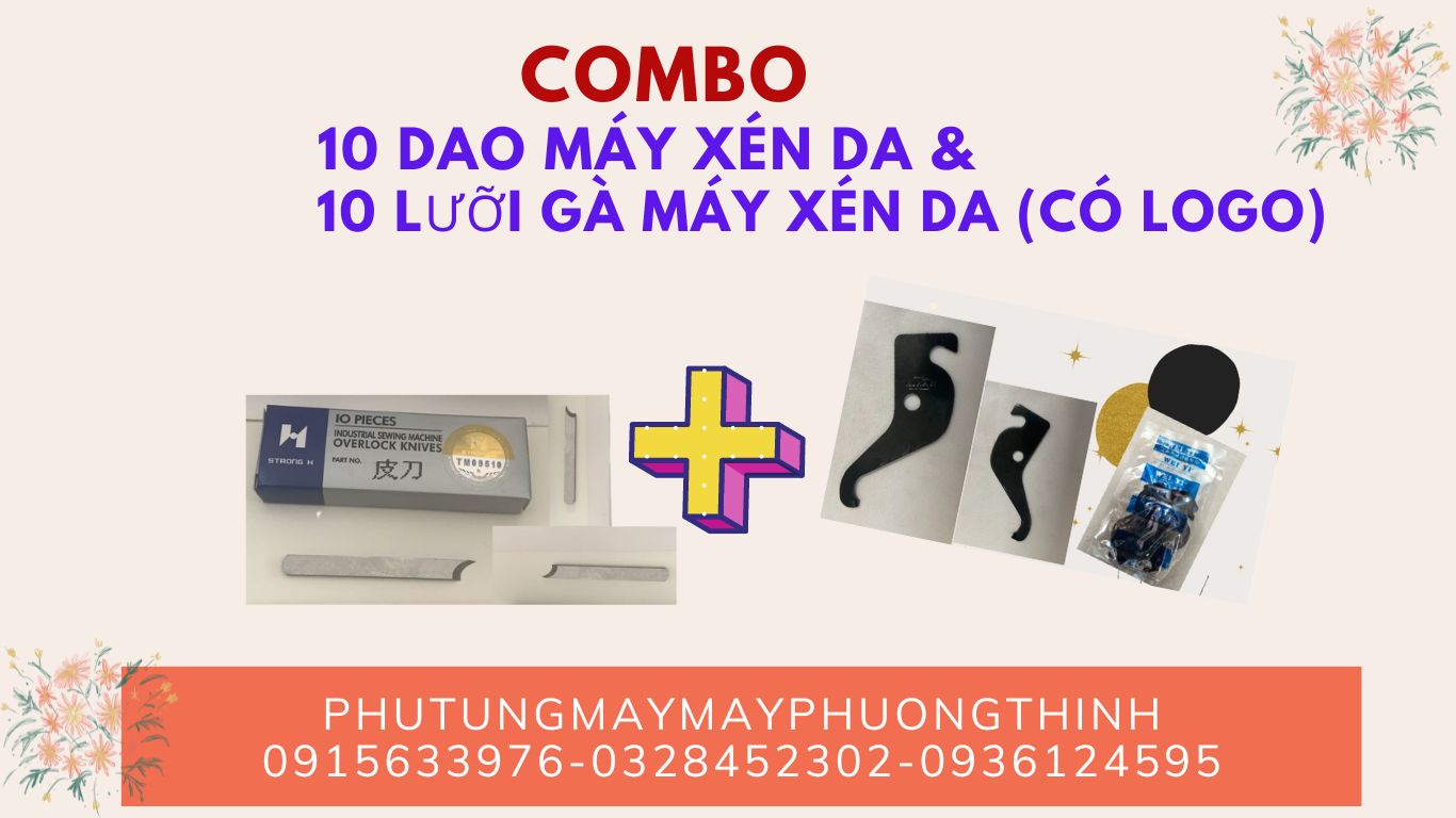 Combo 10 dao máy xén da & 10 lưỡi gà máy xén da