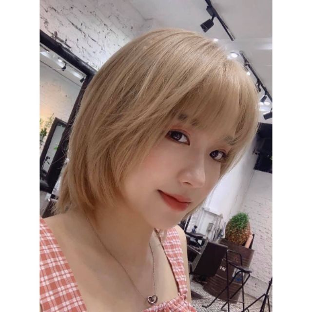 Thuốc nhuộm màu vàng sáng ánh khói nhẹ tặng kèm oxi