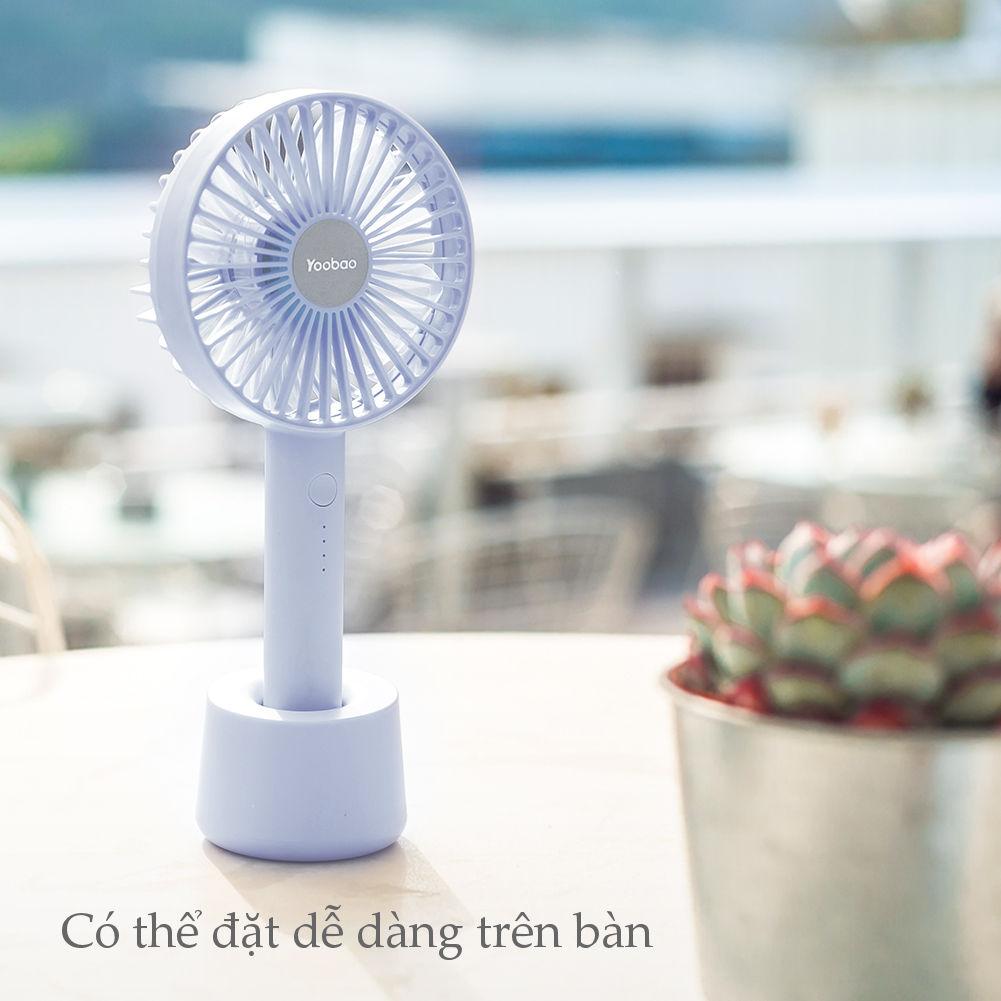 Quạt sạc mini cầm tay có thể đặt trên bàn YOOBAO F02 3300mAh