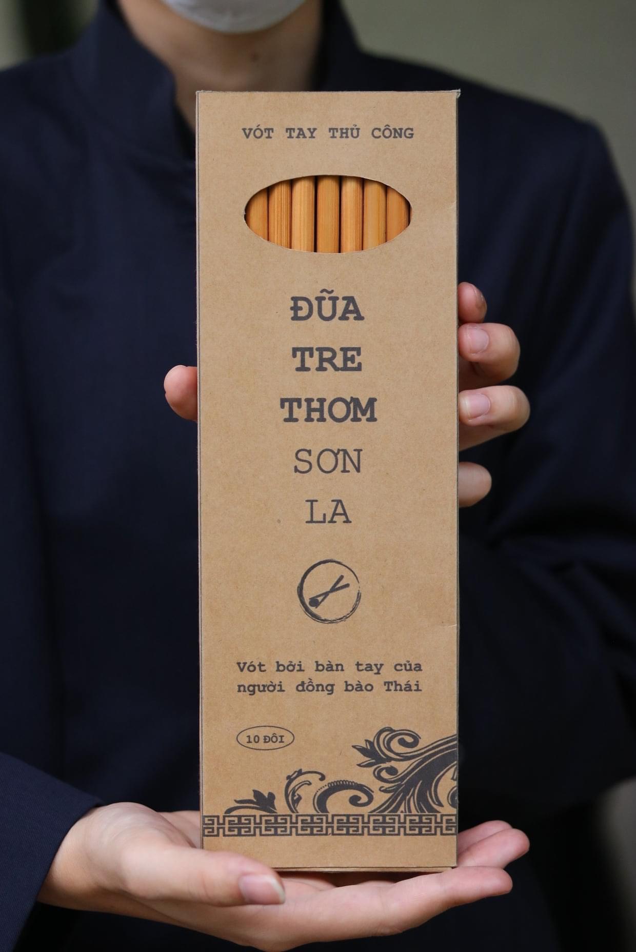 Đũa tre sơn la - đũa nấu 40cm