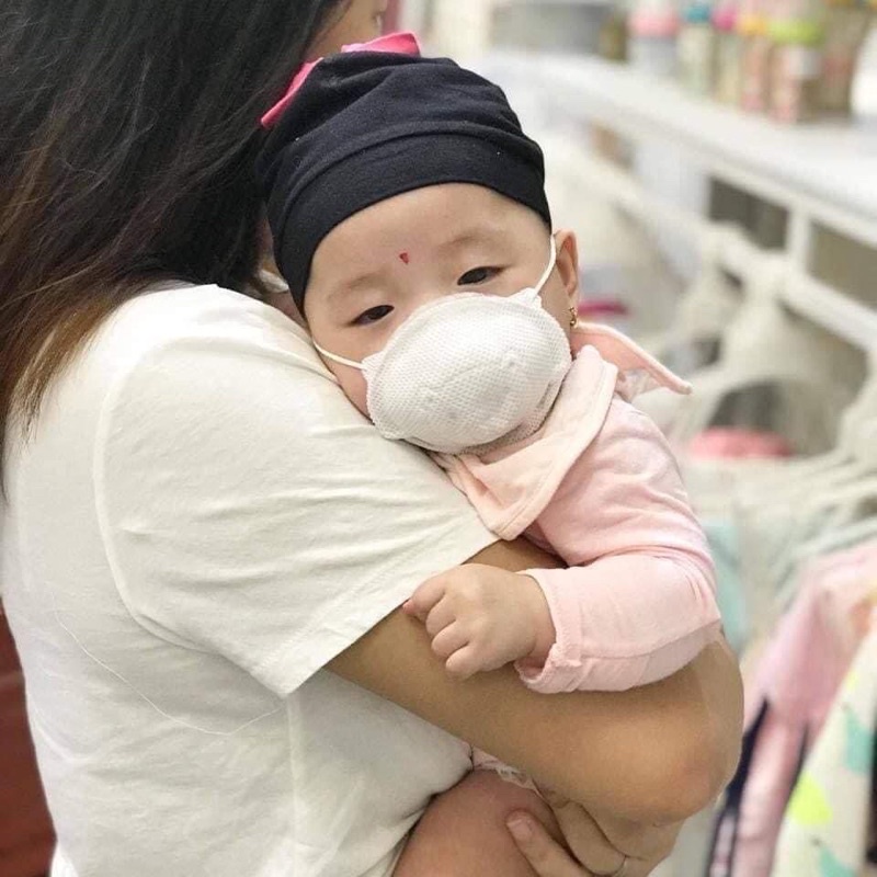 Combo 3 chiếc khẩu trang Gấu Unimask cho bé 0-2 tuổi