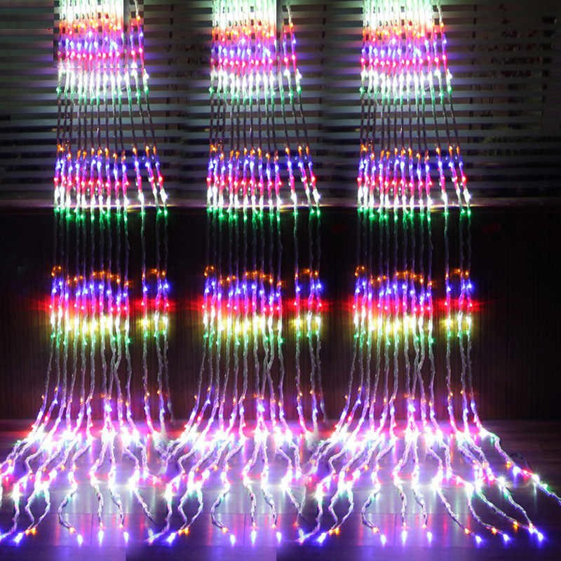 Bộ đèn nháy mành 8 chế độ nháy, đèn led trang trí , đèn led ngoài trời, đèn trang trí noel, đèn trang trí tết