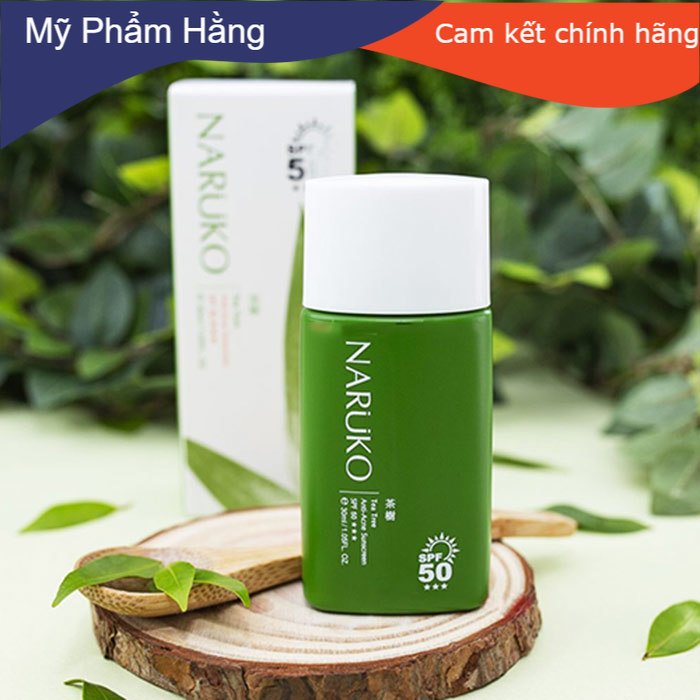Kem chống nắng spf50 naruko trà tràm tea tree anti-acne sunscreen spf50 30ml