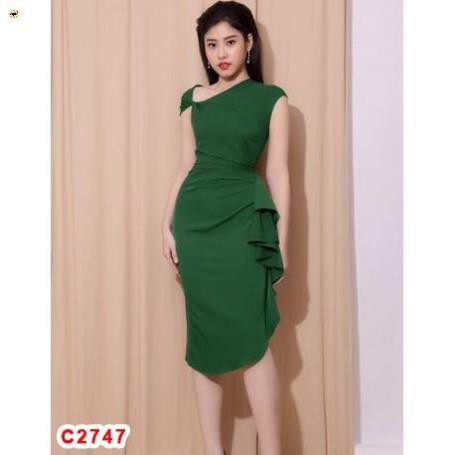 Váy đầm nữ dự tiệc dễ thương- đầm body nữ xoắn vai