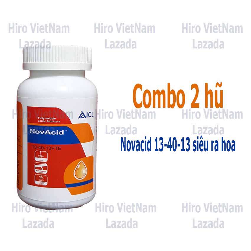 Combo 2 hũ Novacid 13-40-13 siêu ra hoa (100g x 2 hủ)