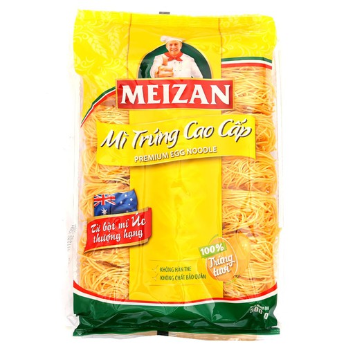 Mì Trứng Meizan Cao Cấp Gói 500 G