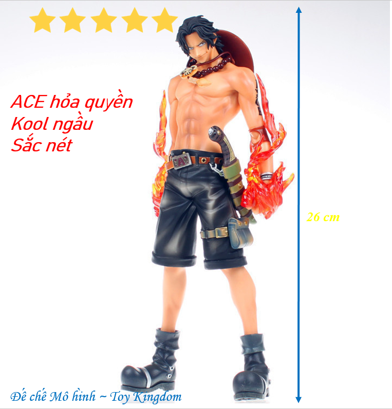 Mô hình One Piece Portgas D. ACE siêu đẹp sắc nét, ACE hỏa quyền 26cm [Giảm thêm 5% đơn 200k Mã LUCKY]
