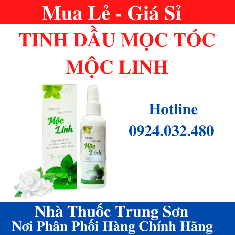 Tinh dầu thảo dược mộc linh-xịt giúp mọc tóc - ts001