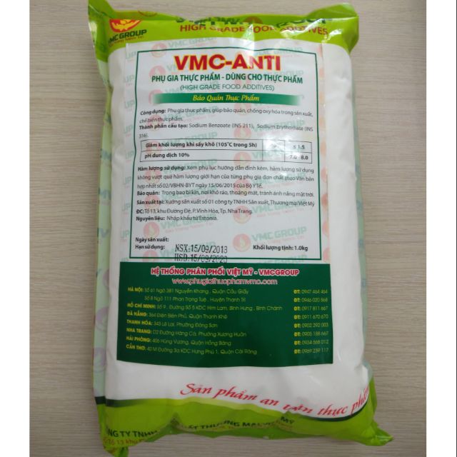 VMC-ANTI BẢO QUẢN THỰC PHẨM 1KG