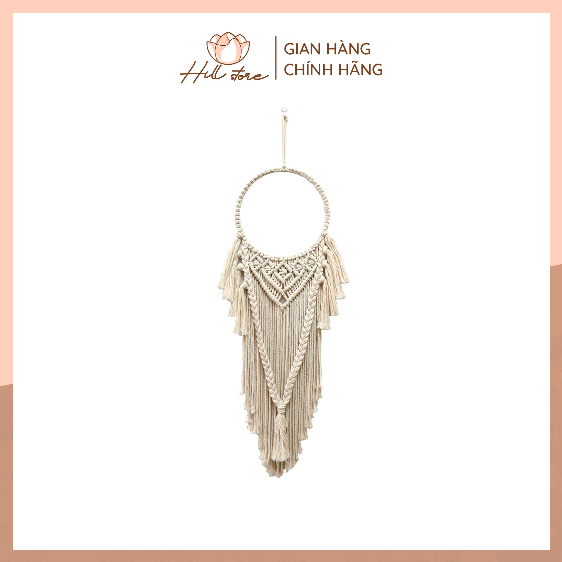 Mành treo tường Macrame trang trí, đồ decor phòng ngủ phòng khách - Trang trí nhà cửa