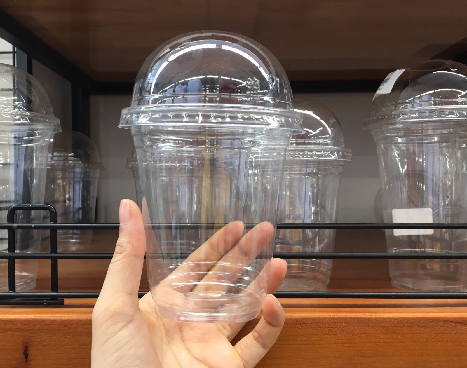 Ly nhựa take away nắp cầu 360ml