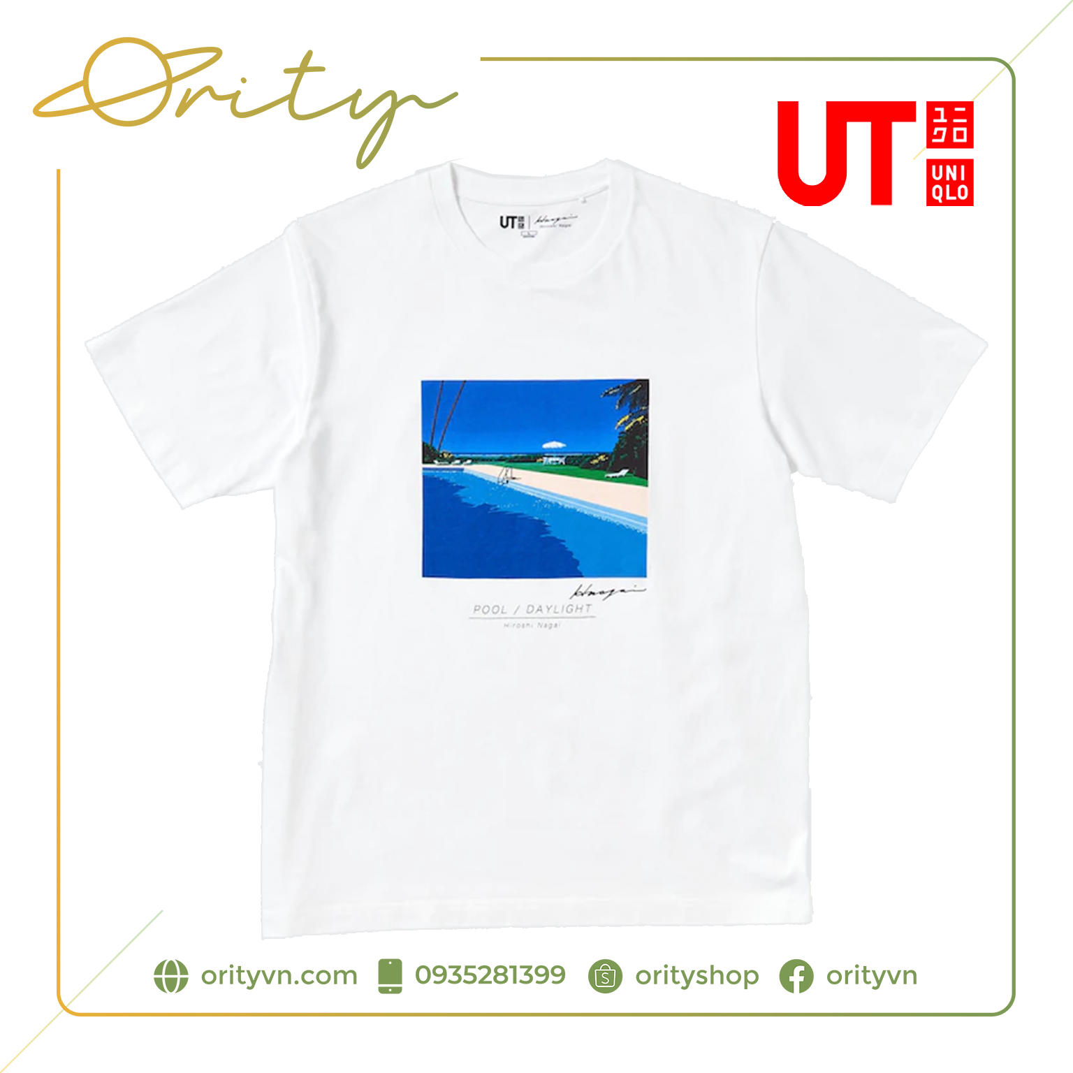 Áo thun in họa tiết uniqlo ut t-shirt - mẫu hiroshi nagai ut