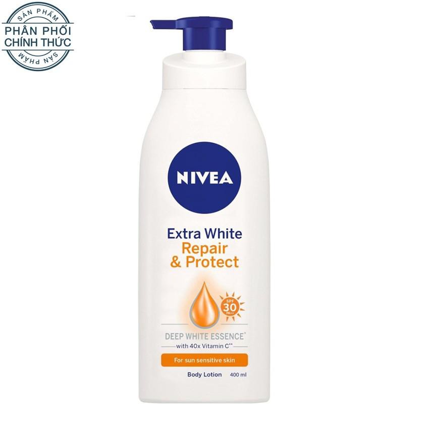 [HCM]Sữa dưỡng thể Nivea Extra White Repair and Protect - 400ml (ban ngày) cam kết sản phẩm đúng mô tả chất lượng đảm bảo