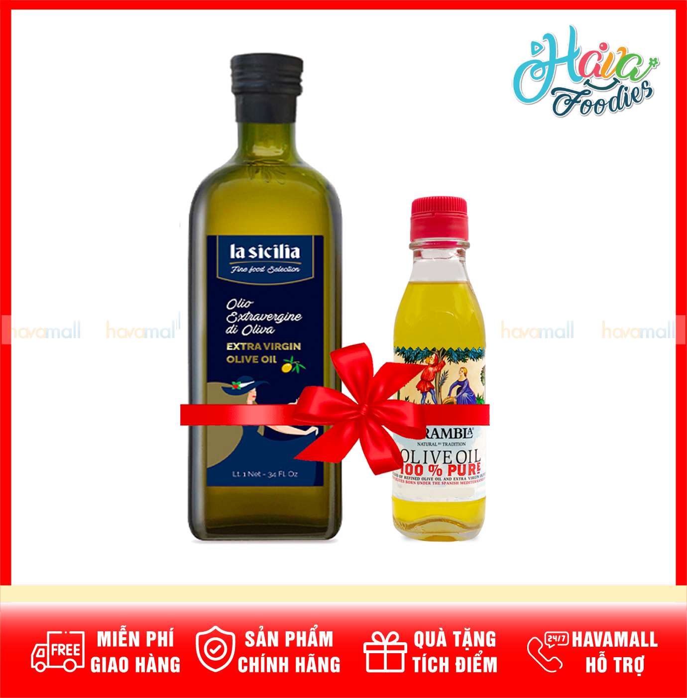 [ HÀNG CÔNG TY NHẬP KHẨU ] Dầu Olive Extra Virgin La Sicilia Divella 1 Lít