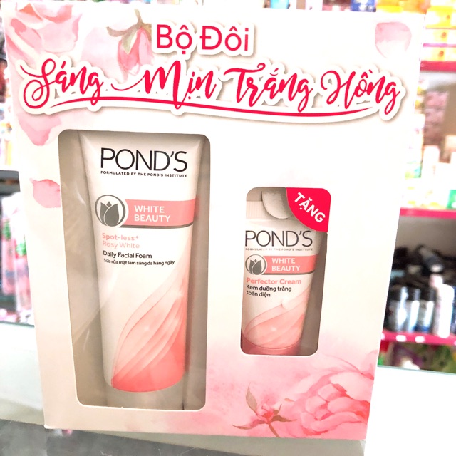 Sữa rửa mặt pond's trắng da tinh khiết tuýp 50g inbox