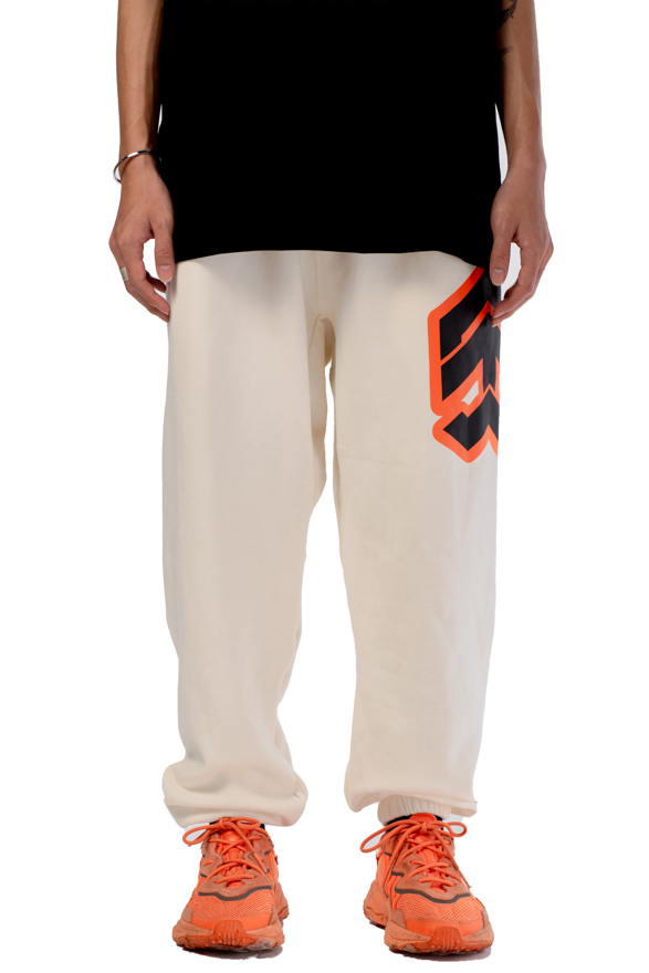5THEWAY® Quần Sweatpant Dài Kem aka /stroke/ BIG LOGO SWEATPANT™ in PRISTINE™