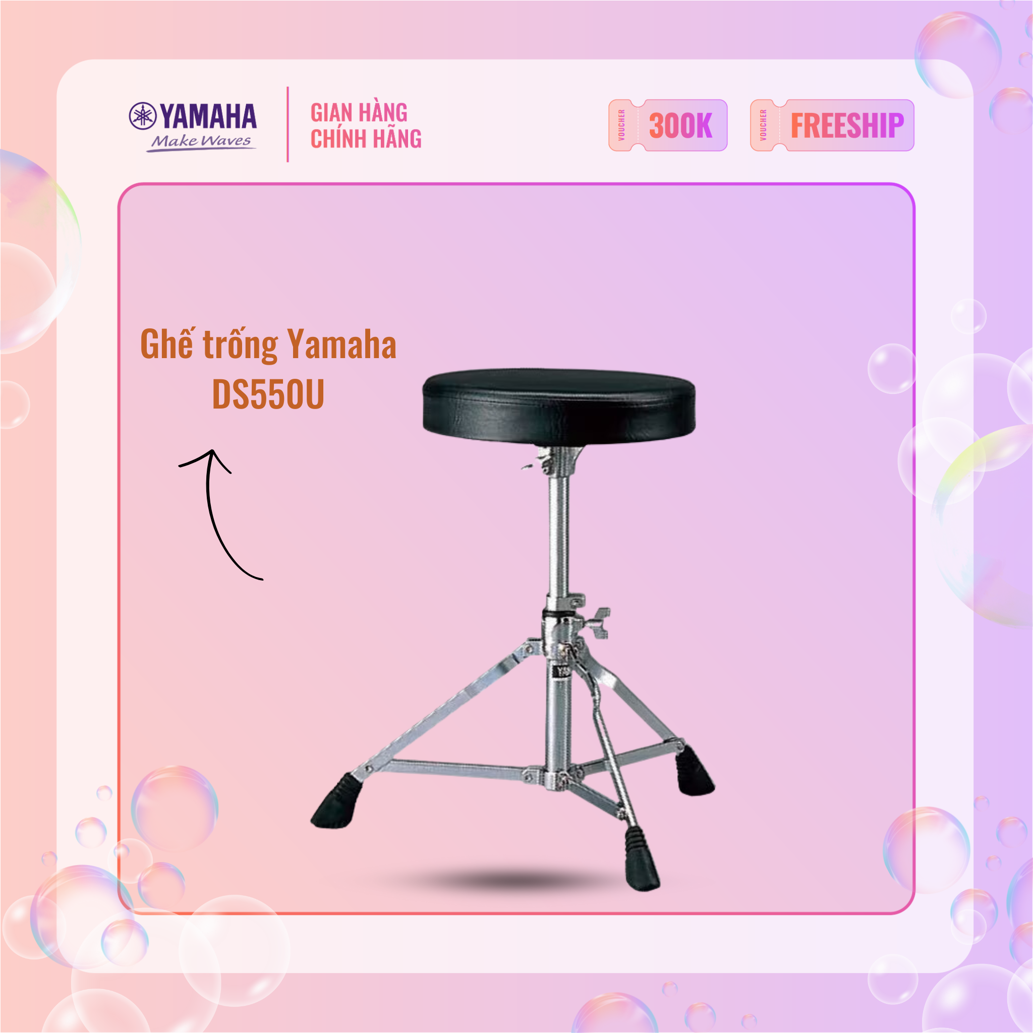 Ghế trống yamaha ds550u