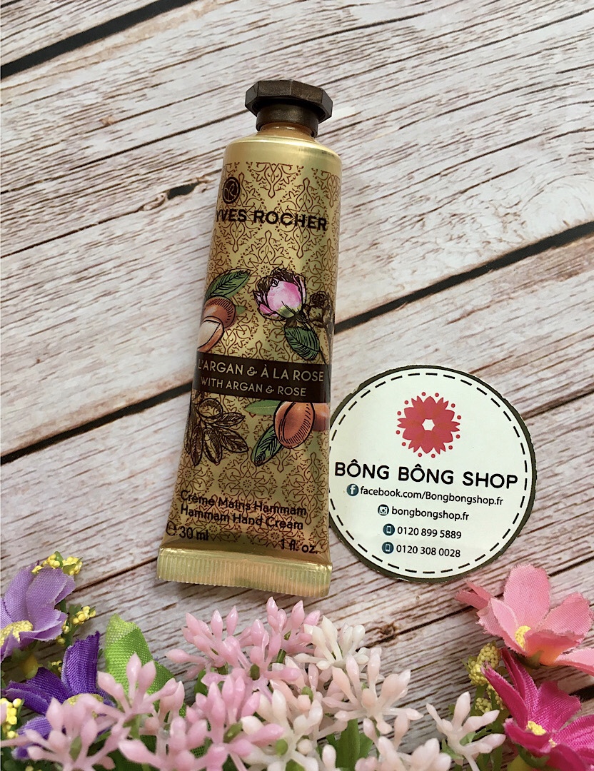Kem dưỡng da tay Yves Rocher Hammam Argan Rose