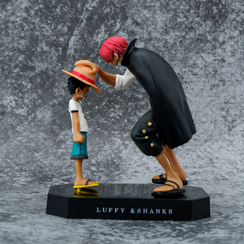 Mô hình One Piece Shank Và Luffy Cao 18 cm hàng cao cấp , figure mô hình anmie one piece Shank Và Luffy