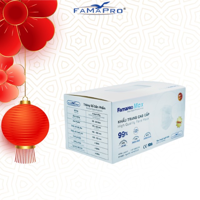 Khẩu trang y tế 4 lớp FAMAPRO MAX kháng khuẩn