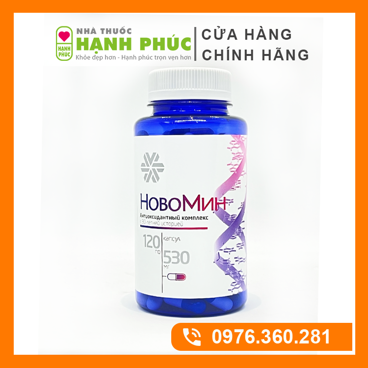 Thực phẩm chức năng Novomin, Siberian Novomin của Nga - Tăng sức đề kháng - Mẫu mới của sản phẩm Formular 4 (120 viên)