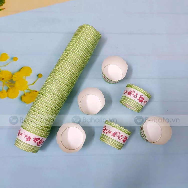 Cup giấy cứng làm bánh cupcake muffin 6cm