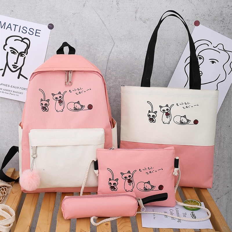 Bộ 4 món balo, túi tote, đeo chéo , ví như ảnh, hàng cao cấp chật lượng tuyệt vời 14031