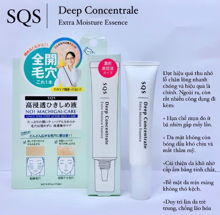 Kem kiềm dầu và se khít lỗ chân lông sqs deep concentrate