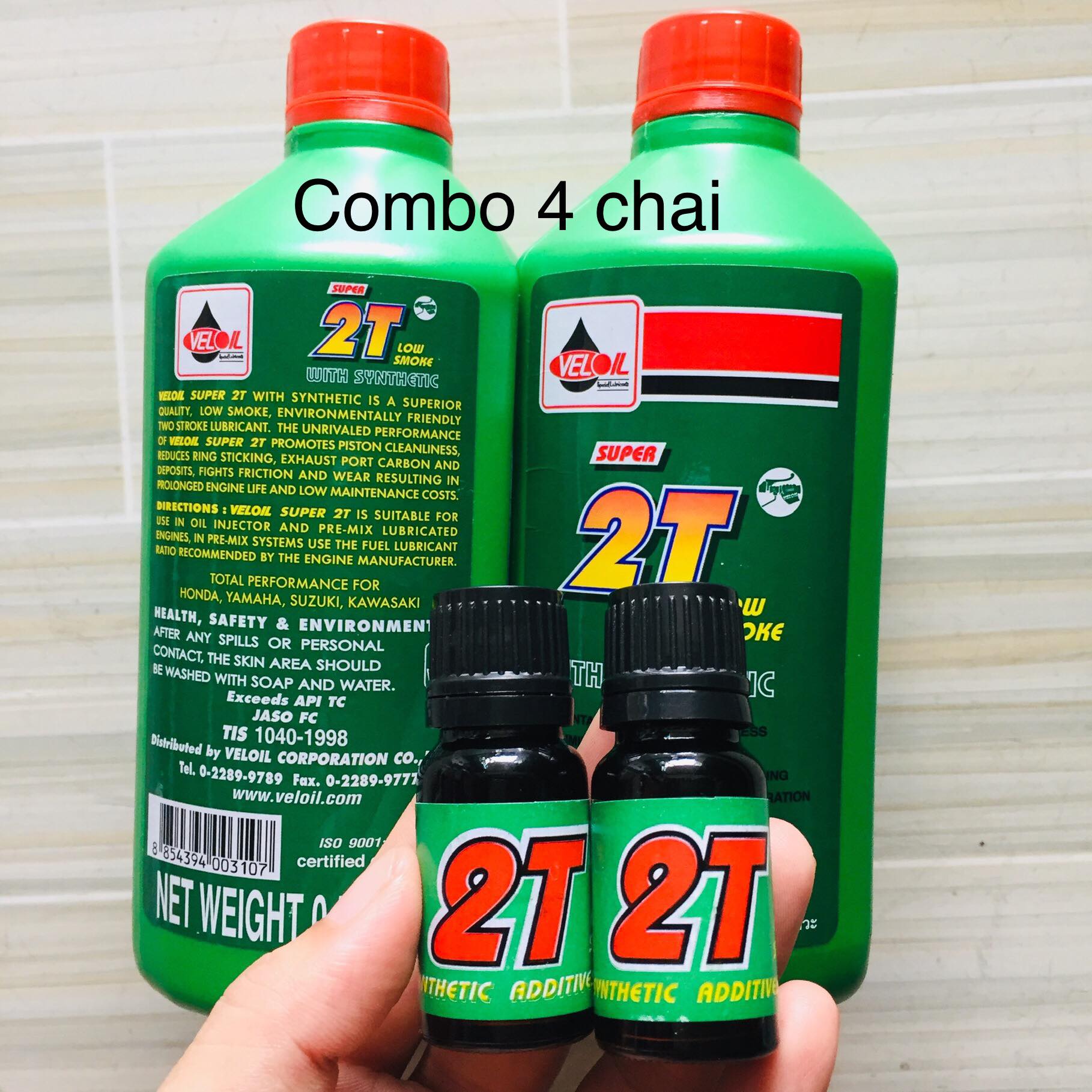 Combo 2 chai nhớt thơm thái lan 2 chai tinh dầu chính hãng