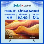 [GIAO TẠI HCM] 55Y68 PRO - Google Tivi Coocaa QLED 4K 55 Inch 55Y68 Pro - Công nghệ AI Chameleon Extreme 2.0 tối ưu chất lượng hình ảnh tự động, Âm thanh Dolby sống động với hệ thống loa kép tích hợp, Chế độ bảo vệ mắt Flicker-Free và Low Blue Light