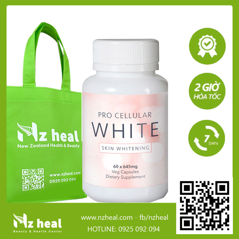 Viên uống sáng da deep blue health pro cellular white 60 viên