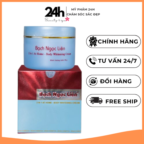 Kem Dưỡng Trắng Da Body Bạch Ngọc Liên xanh Chính hãng