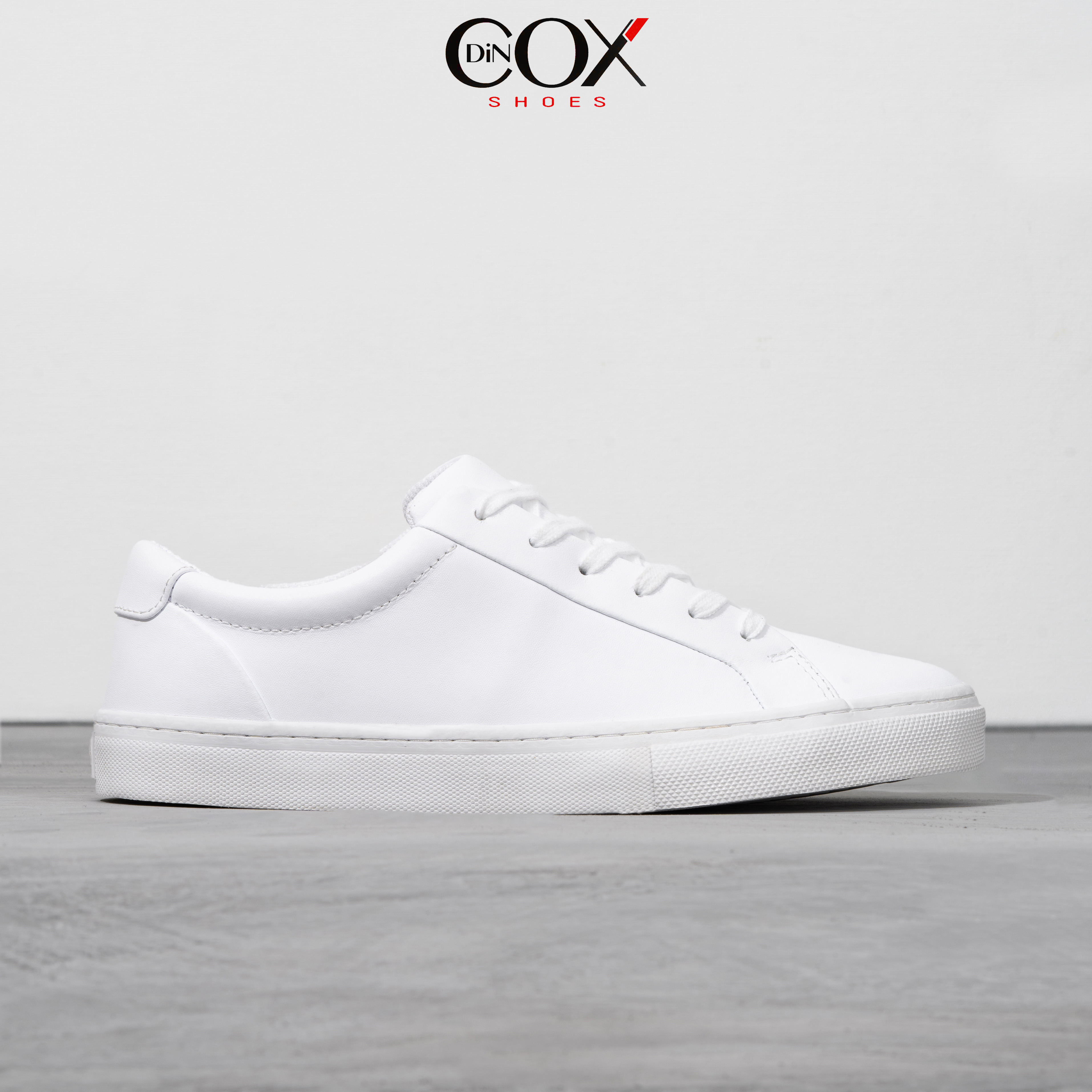 Giày sneaker da unisex dincox-d20 white