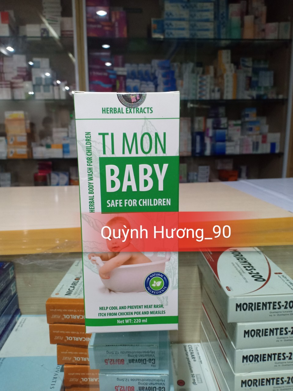 Nước tắm thảo dược tí mom baby 220ml dành cho bé