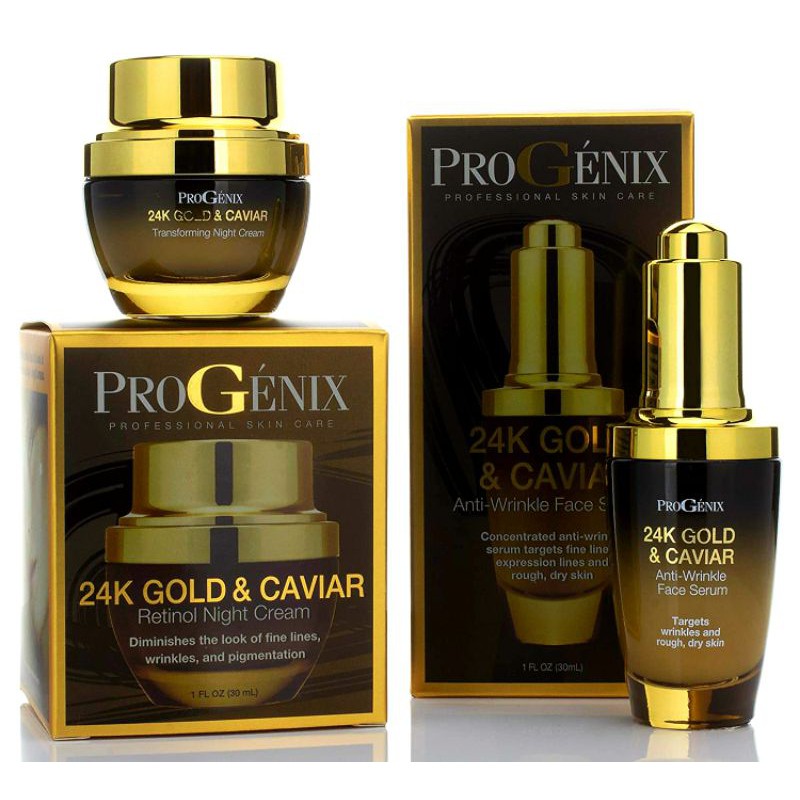 Progenix vàng 24k bộ đôi dưỡng da chống lão hóa
