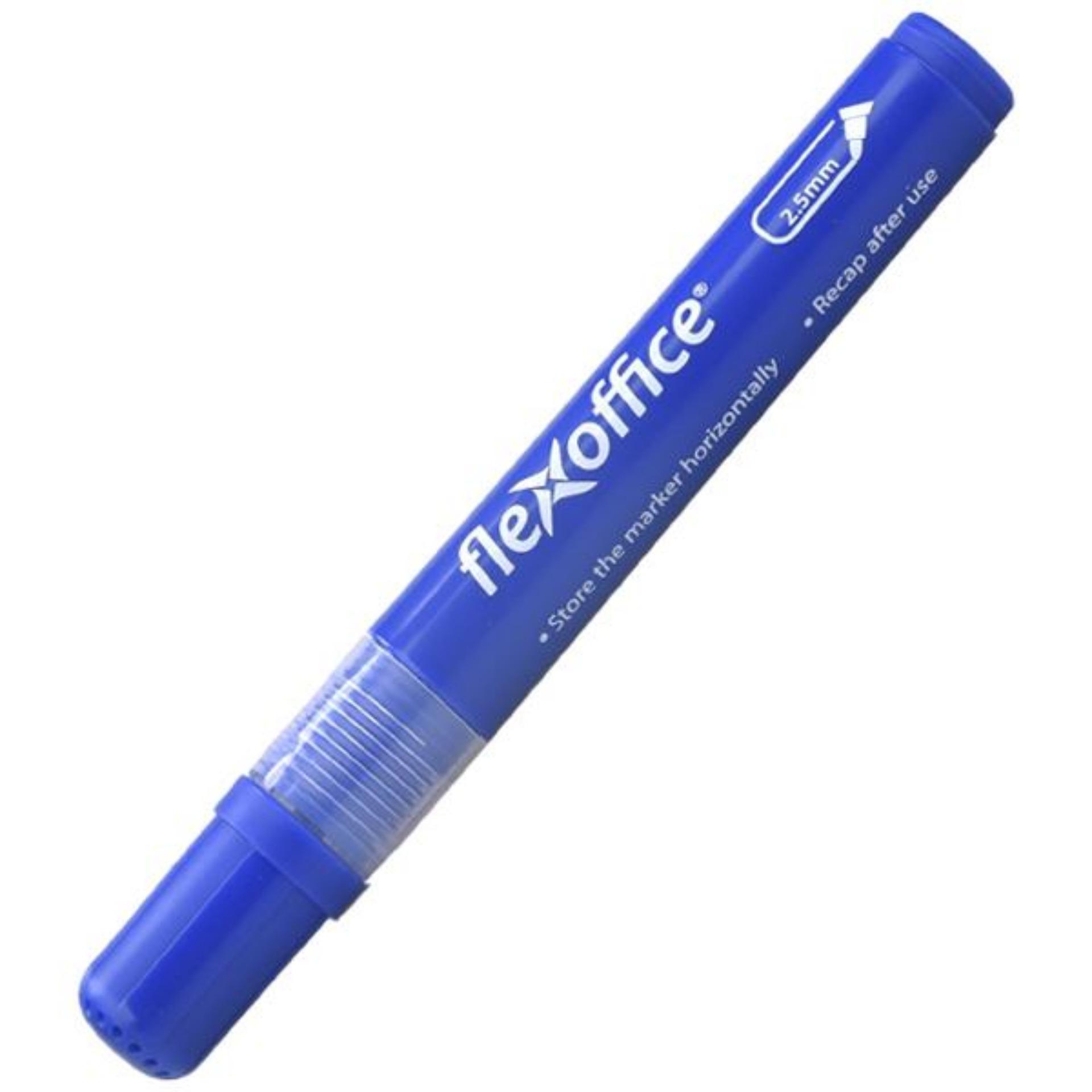 Combo 10 bút lông bảng flexoffice fo-wb02 mực xanh