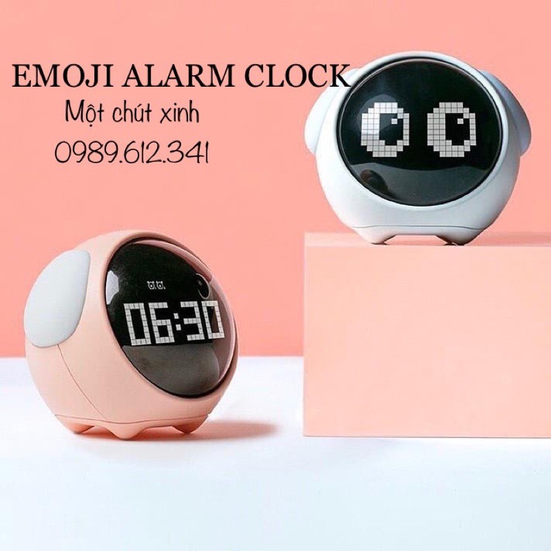 Đồng Hồ Kiêm Đèn Ngủ Emoji Alarm Clock Dễ Thương
