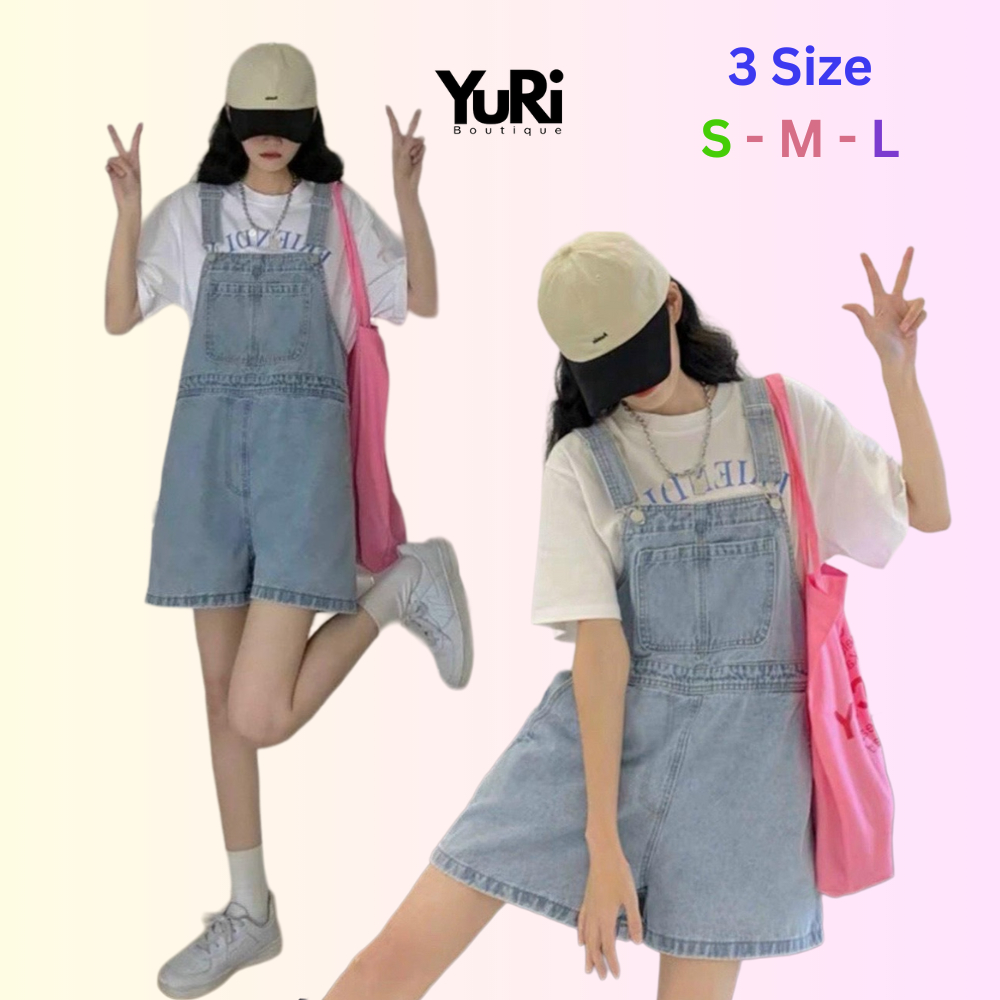 Quần yếm nữ chất jean ulzzang siêu dễ thương kute - yuan120rigv