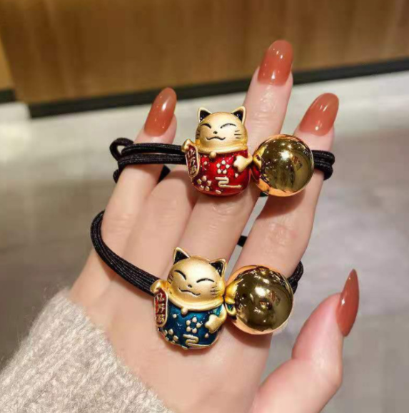 5 thun cột tóc mèo thần tài