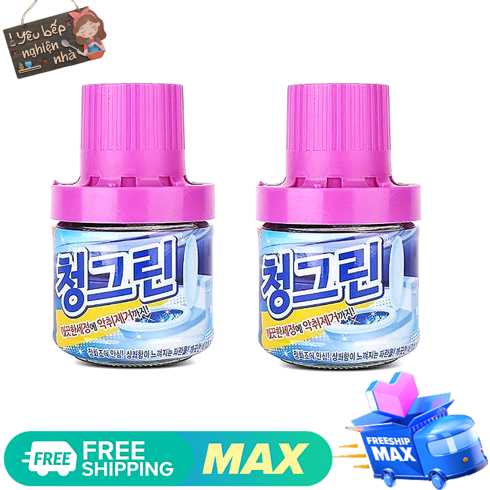 Chai Sáp Thả Bồn Cầu Thơm Hàn Quốc Khử Mùi, Diệt Khuẩn Thả Bồn Cầu (MÀU TÍM)