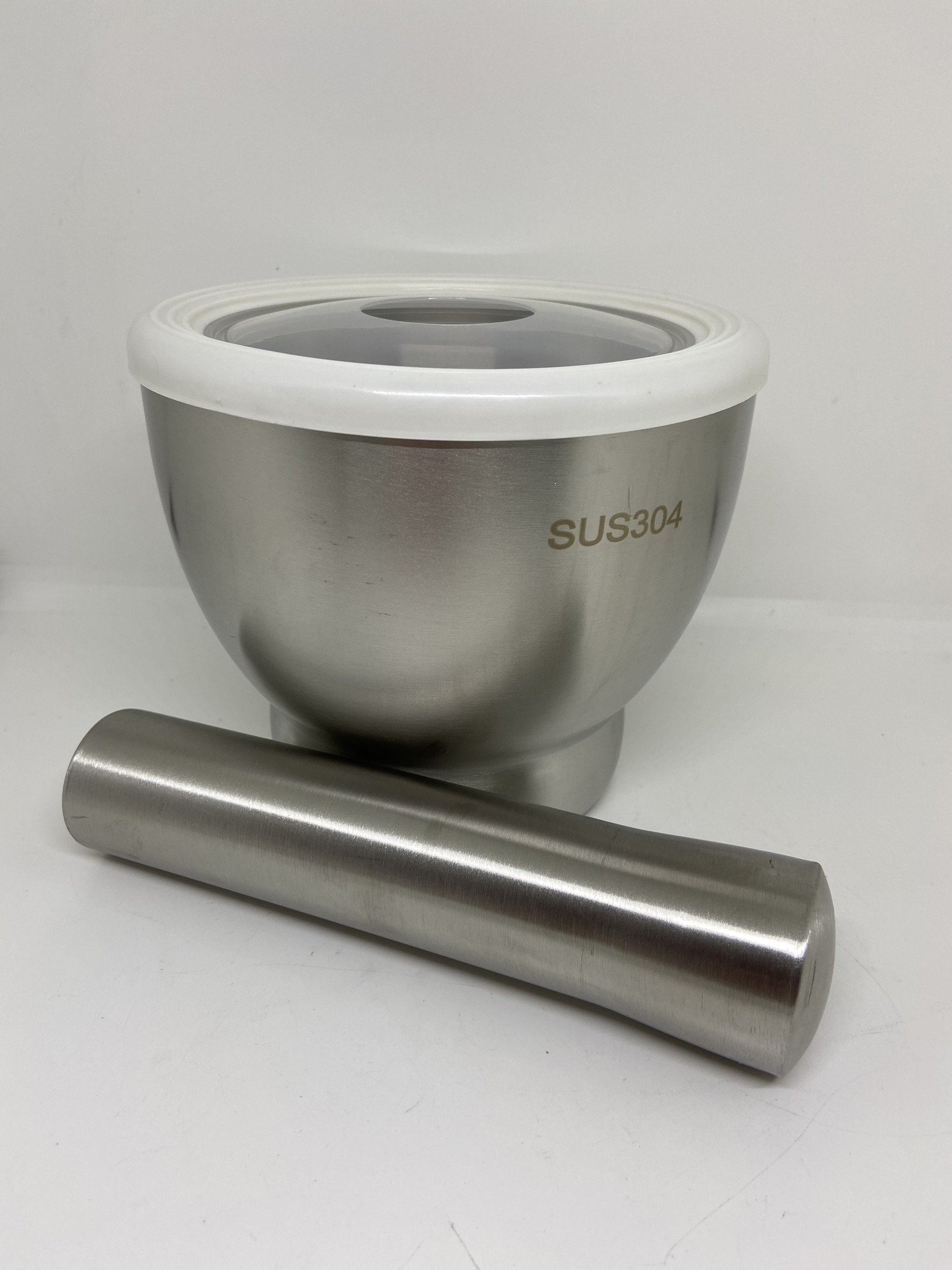 Bộ cối chày inox 304 cao cấp 1 mãnh liền lạc, hàng đặc ruột siêu bền dung tích lớn 500-650ml