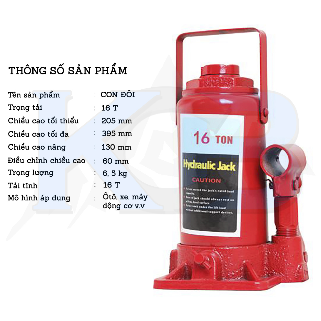 Con đội thủy lực 16 tấn - KCB shop